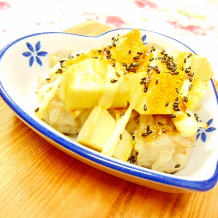 ❤焼売と薩摩芋のマヨカレー焼き❤